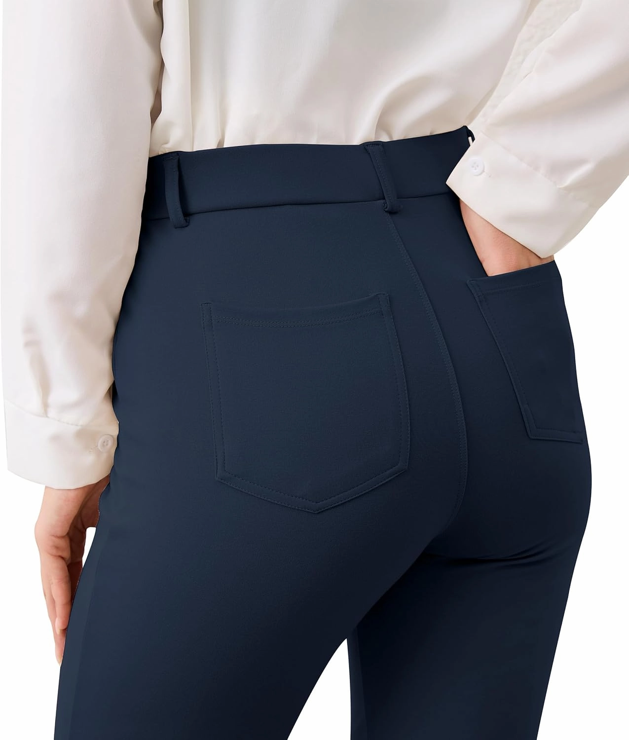 VIMPEP 2024 Fall Women’s Classic Yoga Dress Pants High Rise Straight Soft Feeling Pull On Work Yoga Pants for Casual 2202