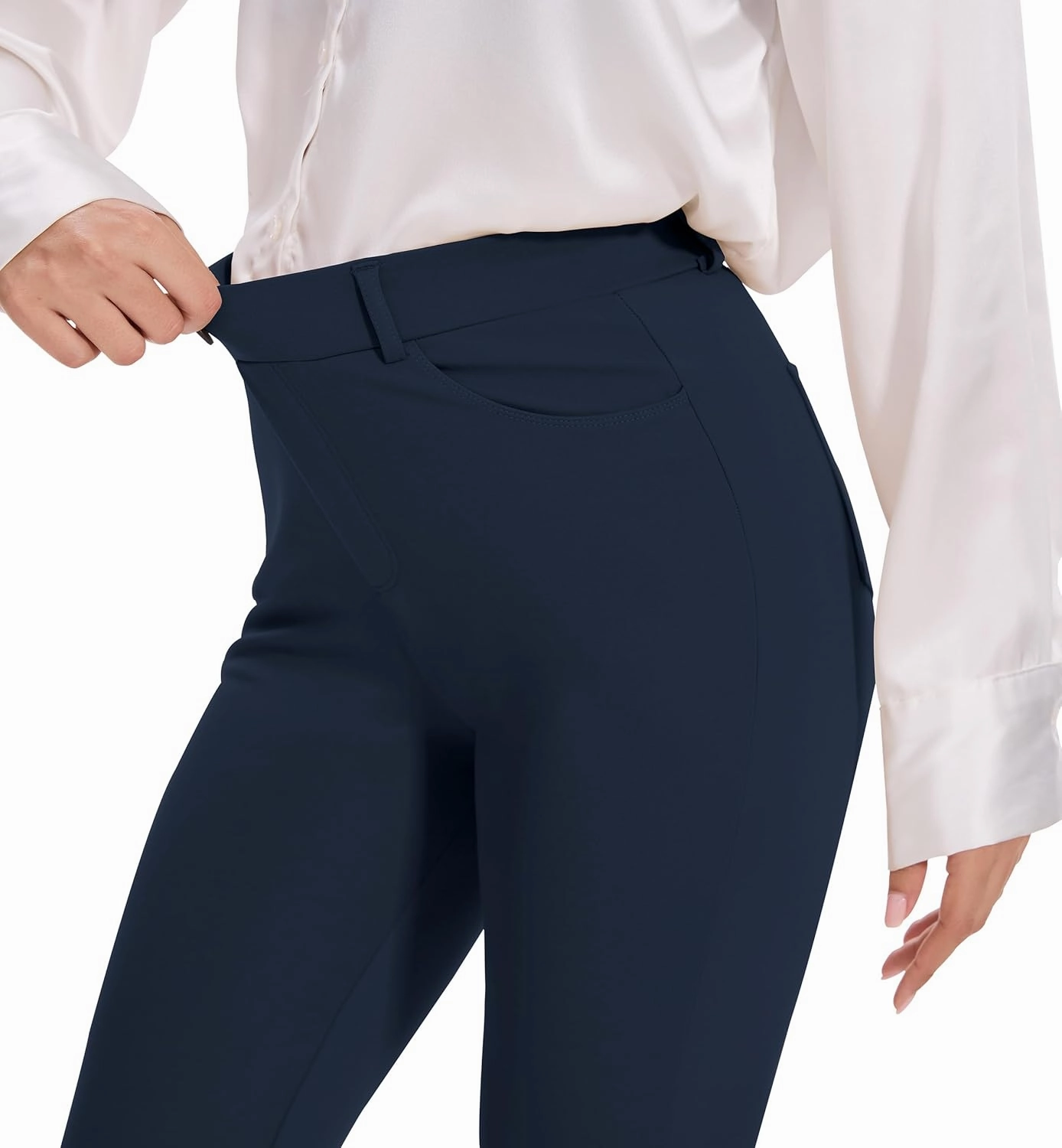 VIMPEP 2024 Fall Women’s Classic Yoga Dress Pants High Rise Straight Soft Feeling Pull On Work Yoga Pants for Casual 2202