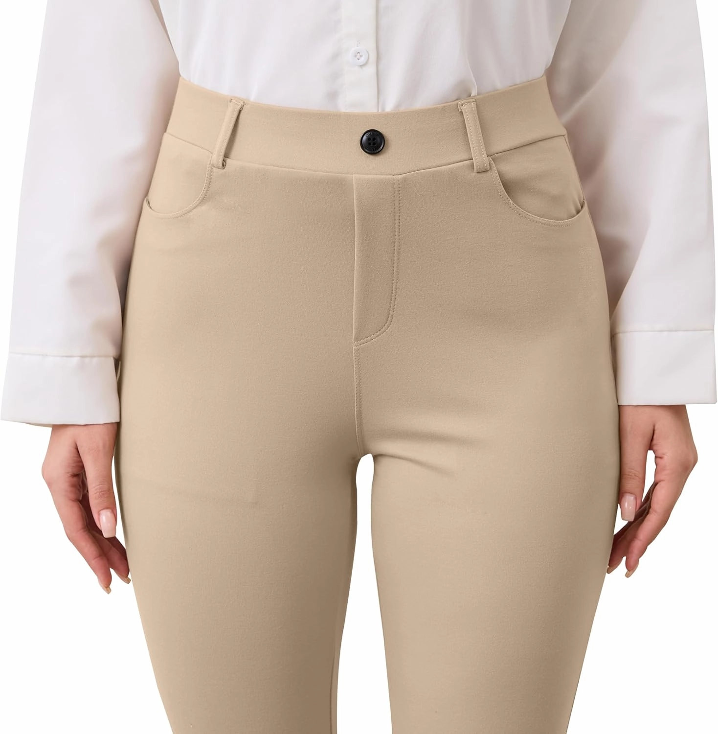 VIMPEP Women’s Classic Yoga Dress Pants High Rise Flare Soft Feeling Pull On Work Yoga Pants for Business Office Work 2102