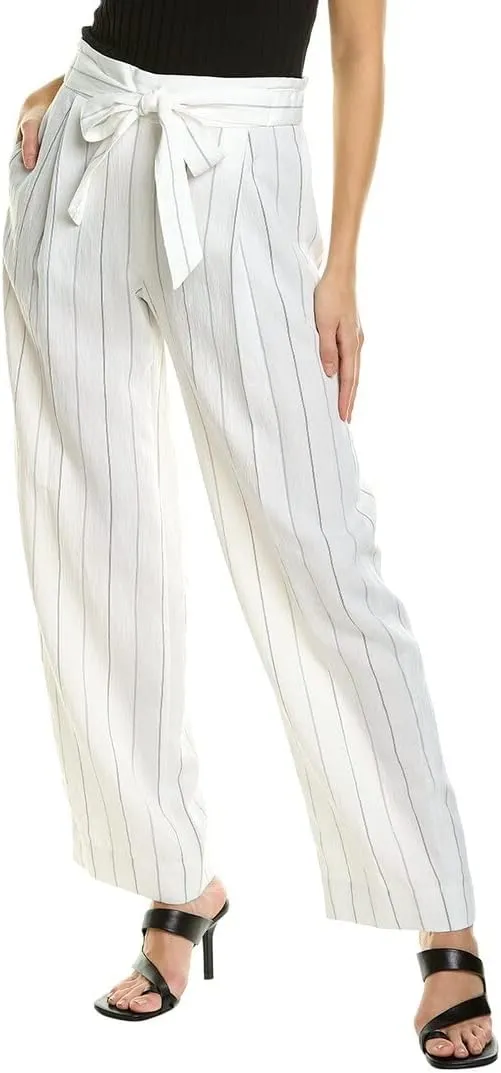 Vince Women's Soft Stripe Belted Pull on