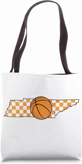 Volunteer State of Tennessee Basketball Tote Bag