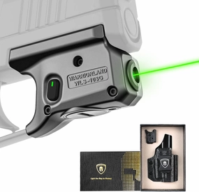 WARRIORLAND Laser Sight with P365 Holster, Fits for Sig P365 / P365X / P365XL - Not Fit P365X-Macro, Right-Hand Kydex Holster & Trigger Laser with Ambidextrous Switches and Power Indicator