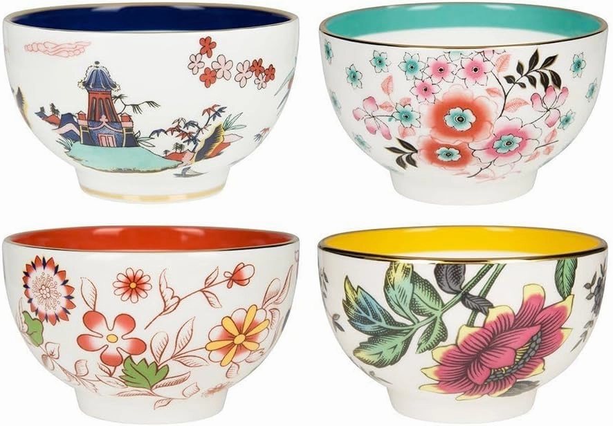 Wedgwood Wonderlust Tea Bowl Set of 4, 3.3", multi