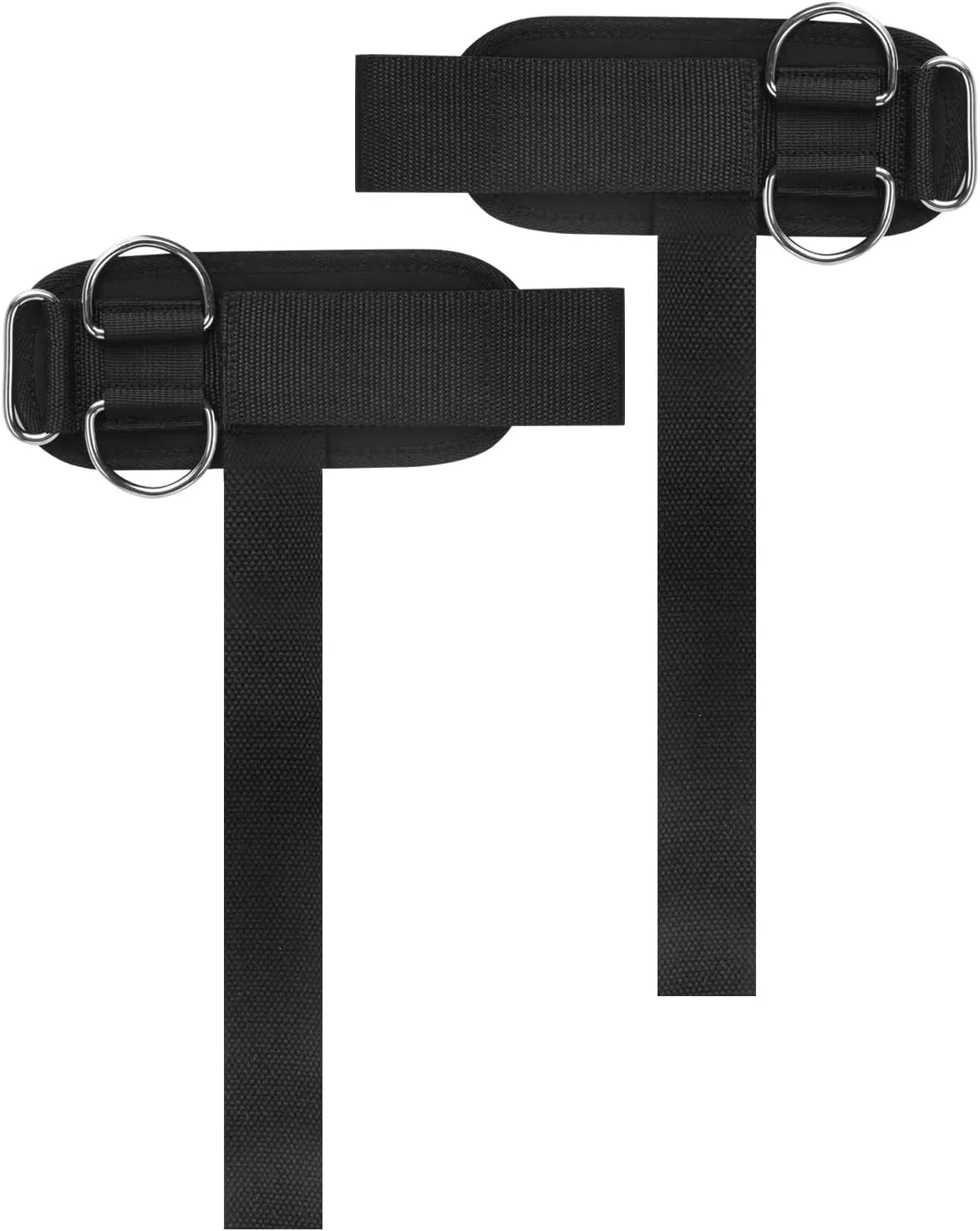 Weight Lifting Straps with D Ring - Cable Wrist Attachments for Gym Workout - Heavy Duty Lifting Wrist Straps for Cable Machines, Weight Lifting, Snatch, Pulls and Deadlifts for both Men and Women
