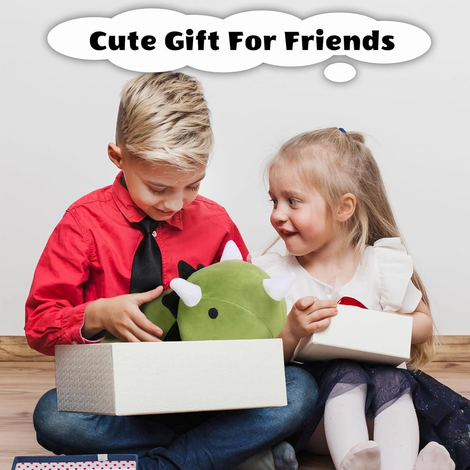 Weighted Dinosaur Stuffed Animals, Cute Weighted Dino Plush, Soft Stuffed Weighted Plushie Pillow Gifts for Girls Boys(13.8" 1.6Lbs)