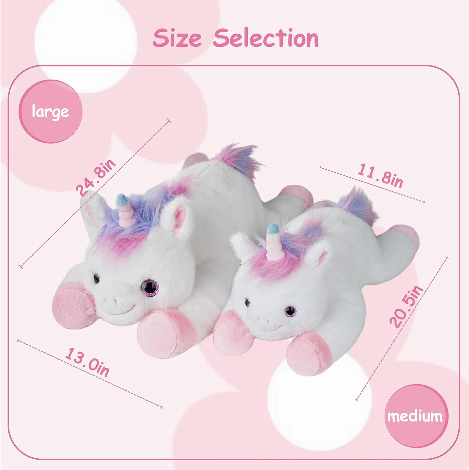 Weighted Stuffed Animals Unicorn - 20.5" Cute Toy Pillow Plushie Gifts for Kids Boys Girls & Adults, 3 lbs Ultra-Soft Washable Plush Pillowfort