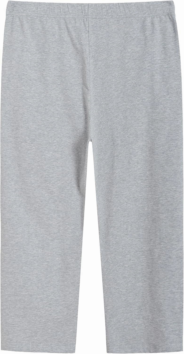 Weintee Women's Plus Size Petite Cotton Pull On Pants with Pockets