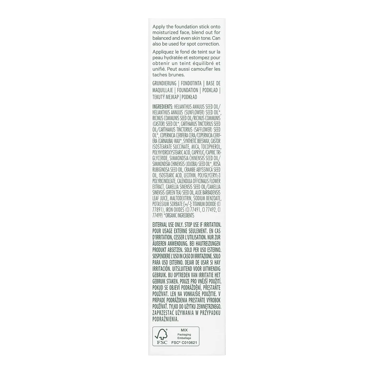 Well People Bio Stick Foundation, Creamy, Multi-use, Hydrating Foundation For Glowing Skin, Creates A Natural, Satin Finish, Vegan & Cruelty-free, 1C