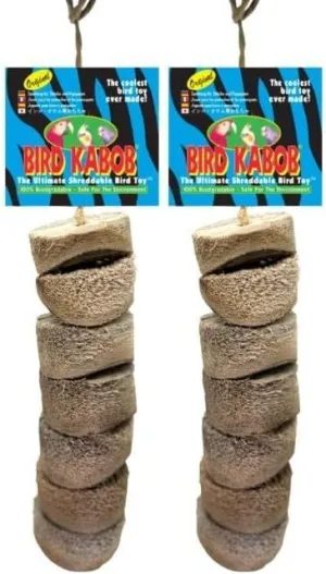 Wesco Pet Original Bird Kabob Shreddable Bird Toy, 2 Pack