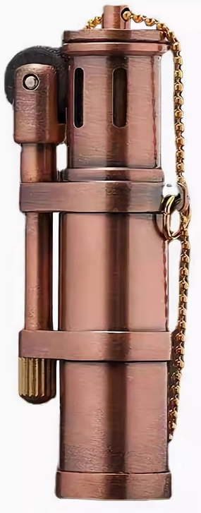 Wheel Vintage Oil Lighter Kerosene Creative Candle Lighters for Collection Gift (Bronze)