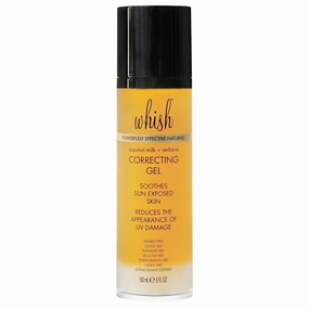 Whish Coconut Milk   Verbena Correcting Gel - Soothes sun exposed skin, reduces the appearance of UV damage, Moisturizes & Corrects with Organic Aloe & Manuka Honey