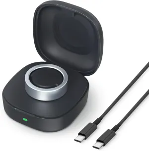 Wireless Charger Case Compatible with Oura Ring Gen3 Heritage/Horizon Small Portable Travel Charging Box for Smart Ring, Size 12