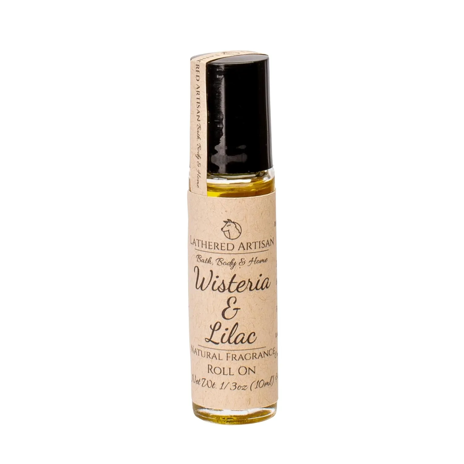 Wisteria & Lilac - Natural Fragrance Oil Perfume with Essential Oils by Lathered Artisan - Alcohol-Free Plant Based Oil Perfume, Nourishing, and Uniquely Handcrafted (Wisteria & Lilac, Roller Bottle)