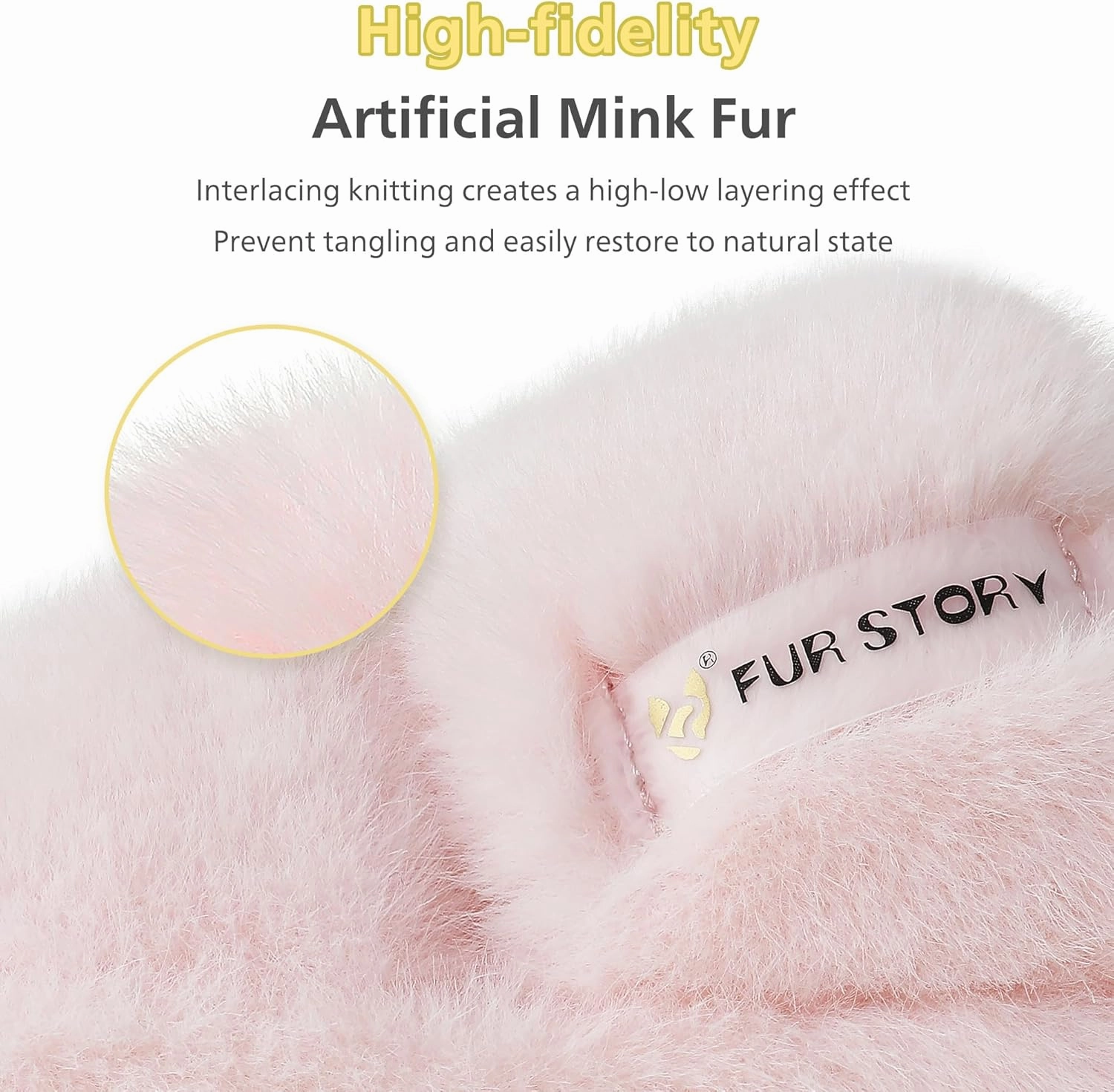 Women's House Slippers Fuzzy Platform Slides Faux Fur Fluffy Sandals Winter Memory Foam Cloud Footwear Latex Insoles