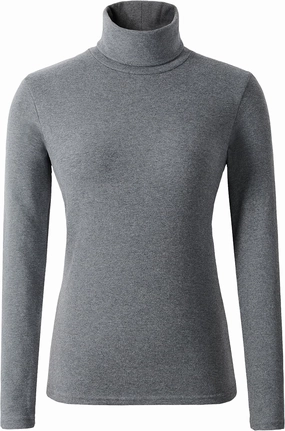 Women's Soft Cotton Turtleneck Top Basic Pullover Sweater