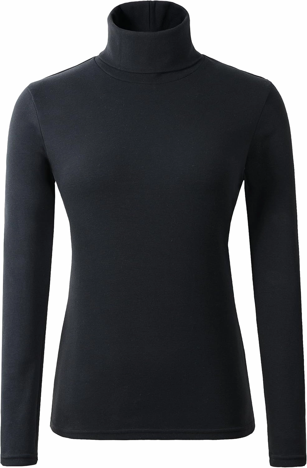 Women's Soft Cotton Turtleneck Top Basic Pullover Sweater
