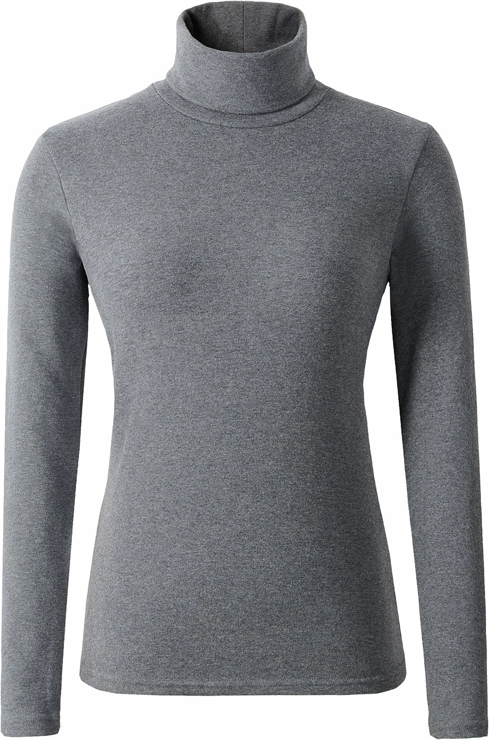 Women's Soft Cotton Turtleneck Top Basic Pullover Sweater