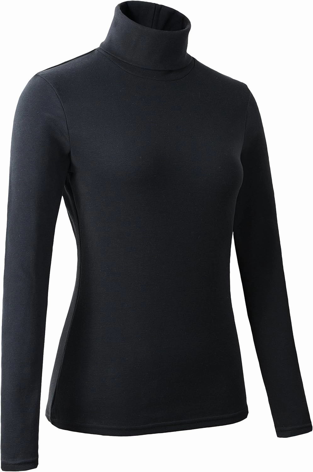 Women's Soft Cotton Turtleneck Top Basic Pullover Sweater