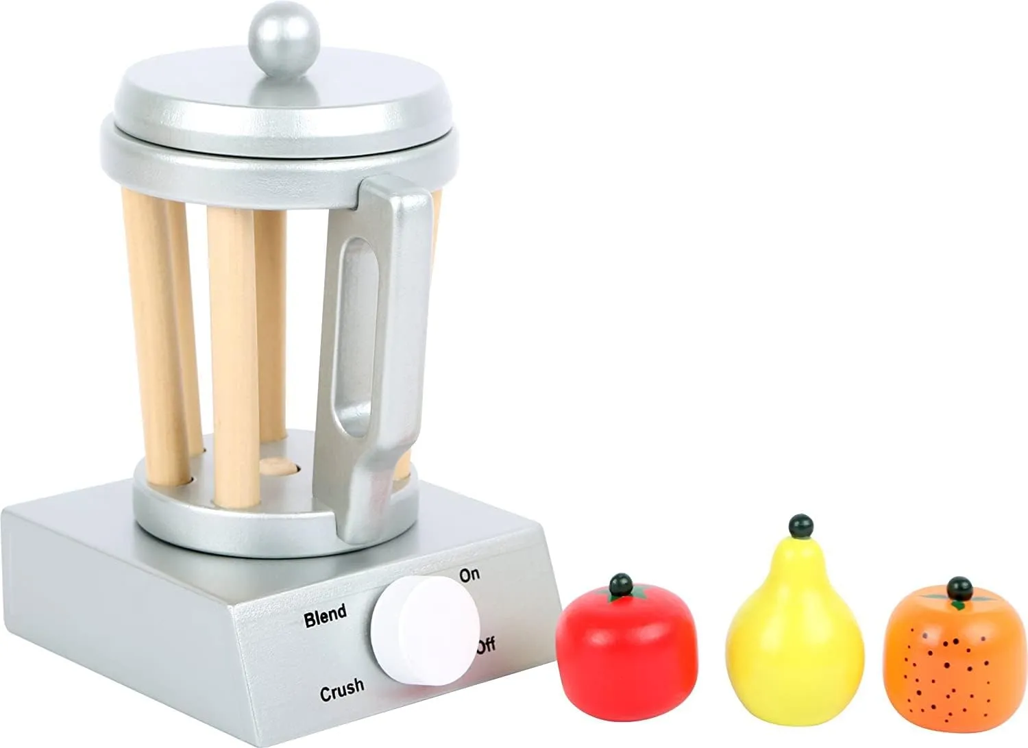 Wooden Toys Wooden Blender Set Includes Fruit for Play Kitchens Designed for Children Ages 3 , Multi (10596)