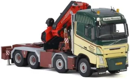 WSI for Volvo fh4 Globetrotter 8x4 for Fassi 110 JIB Torben ramsdal 1/50 DIECAST Truck Pre-Built Model