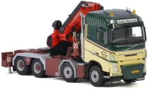 WSI for Volvo fh4 Globetrotter 8x4 for Fassi 110 JIB Torben ramsdal 1/50 DIECAST Truck Pre-Built Model