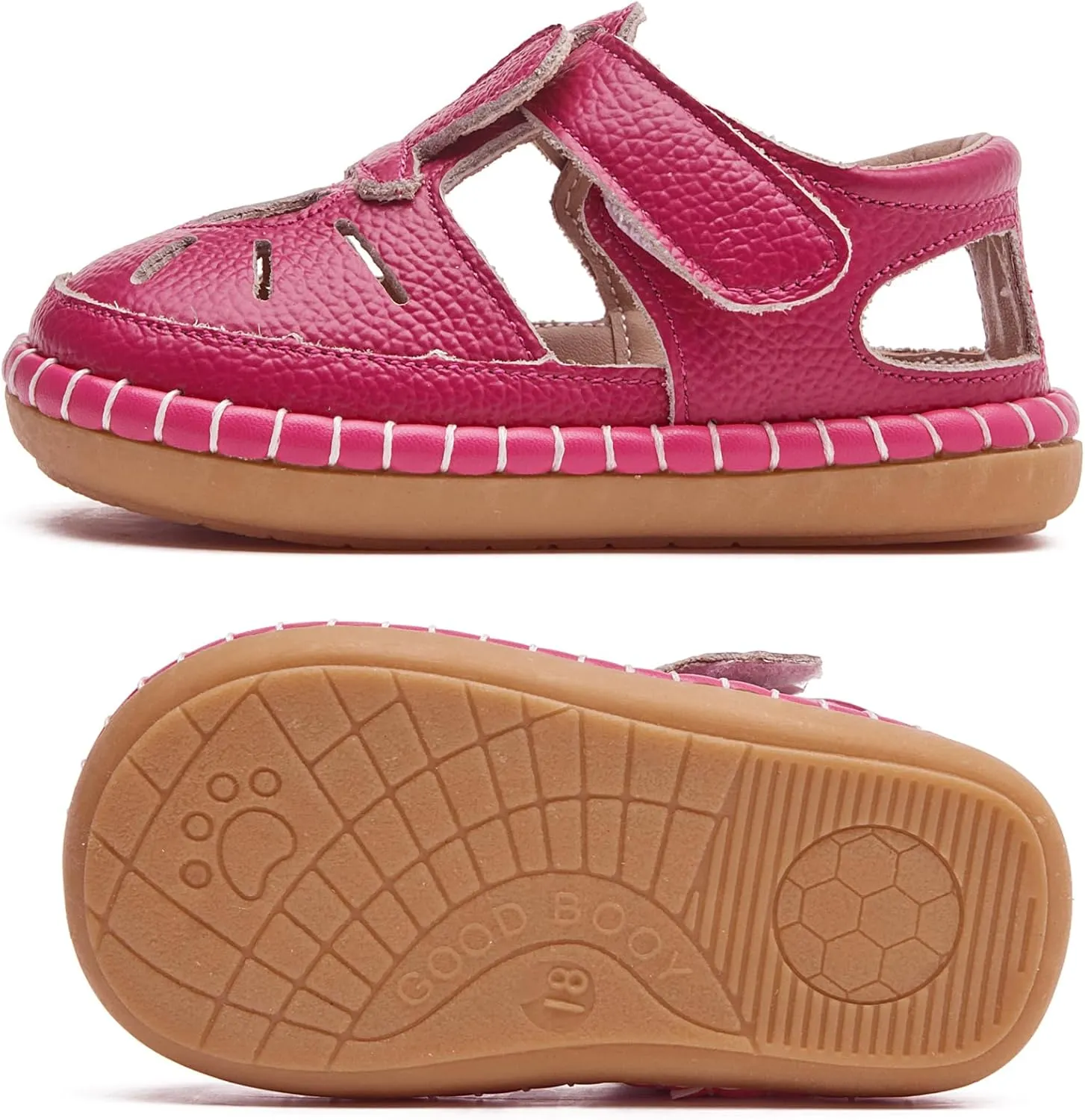 WUIWUIYU New Born Baby Boys Girls Closed Toe Summer Sandals Bunny Heart Shape Baby Shower Athletic Sandals Outdoor Learn Walker Shoes
