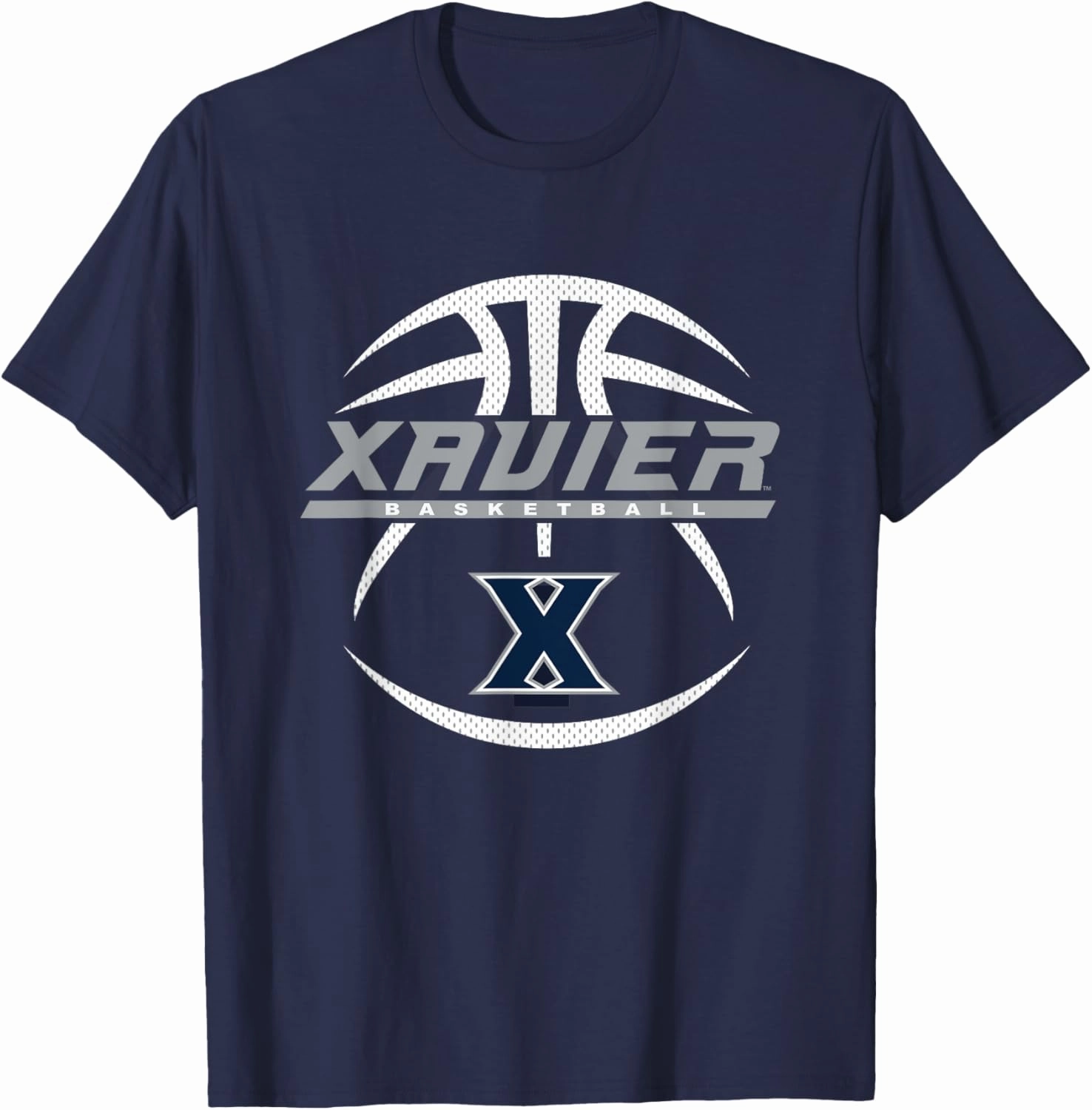 Xavier Musketeers Basketball Rebound Navy T-Shirt