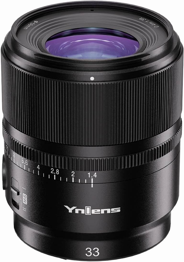 YONGNUO 33MM F1.4 DA DSM WL Pro Prime Standard Lens for Sony E Mount, Auto Focus APS-C Format for Sony Mirrorless Cameras