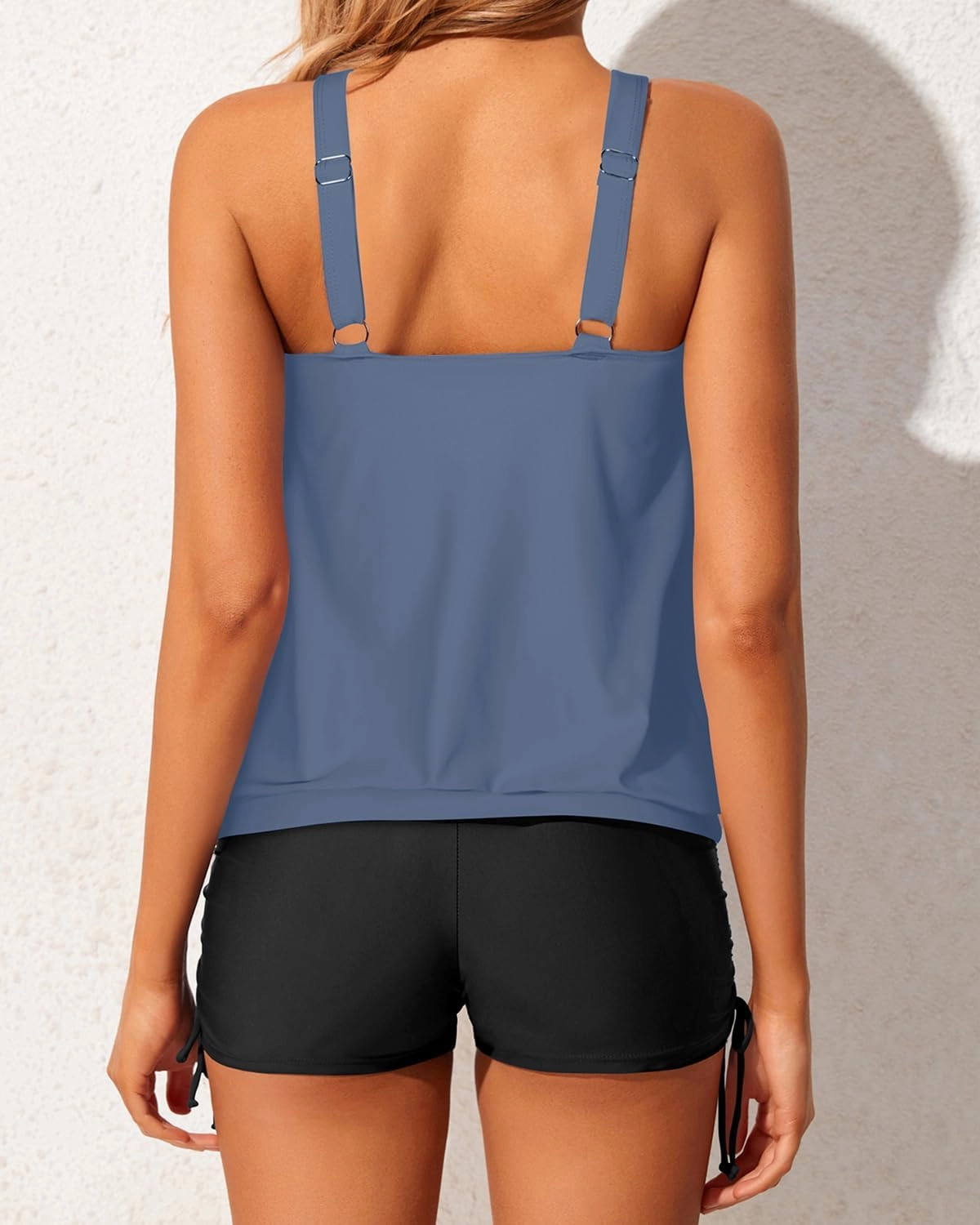 Yonique Blouson Tankini Swimsuits for Women 2 Piece Bathing Suits Tops with Boyshorts Modest Loose Fit Swimwear