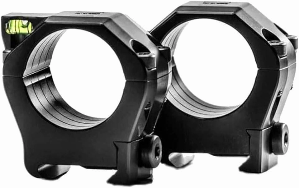 ZEISS Precision Ultralight 1913 Mil-Spec Rifle Scope Mounting Rings with Anti-Cant Bubble Level, Black