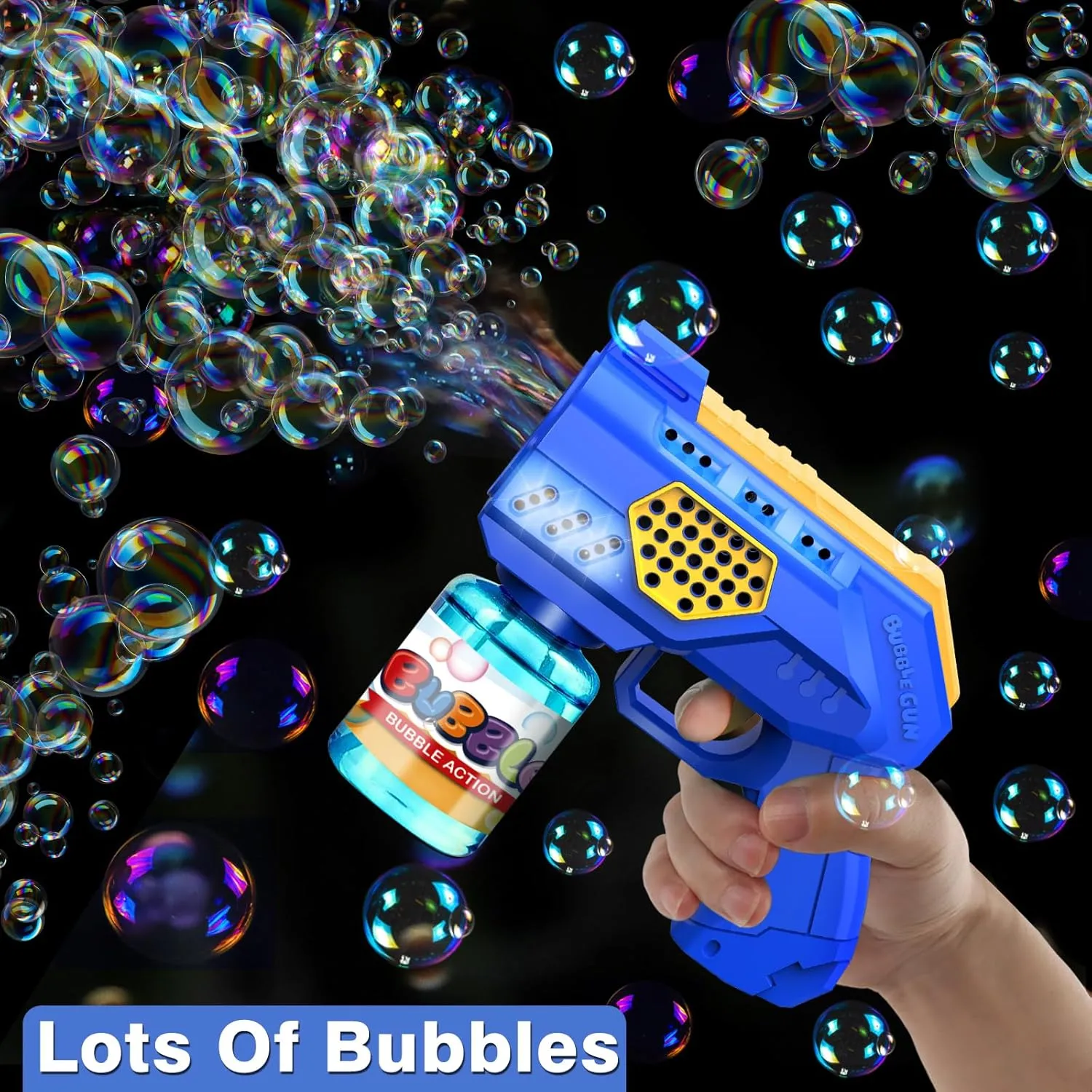 Zerhunt Automatic Bubble Gun Bubble Toys: 2-Pack Bubble Blaster Guns with Rich Bubbles for Outdoor Wedding Party Fun - Great Summer Toy for Toddlers Kids 4-8 - Ideal Gift for Birthday & Easter