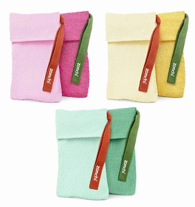ZOMCHI 6 Pack Colorful Soap Exfoliating Bags, Dual Texture Scrub Pouches – Mint, Yellow & Pink